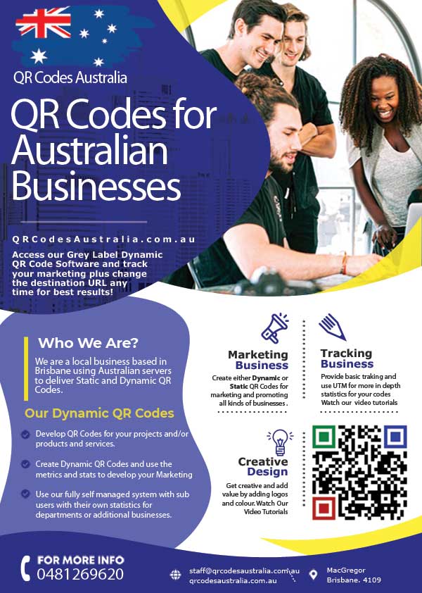 QR Codes Australia Flyer small