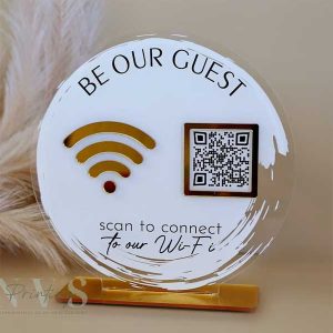 WiFi QR Code Sign, WiFi Scan, Business or House Sign