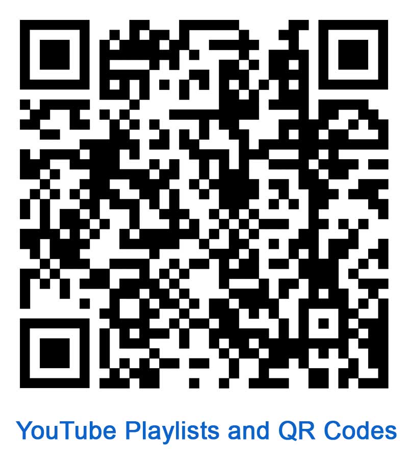 YouTube Playlists and QR Codes