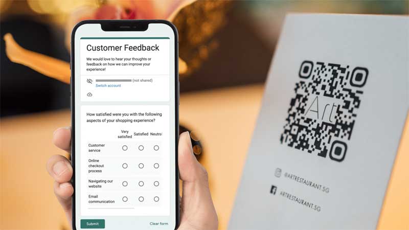 QR Codes for Customer Surveys