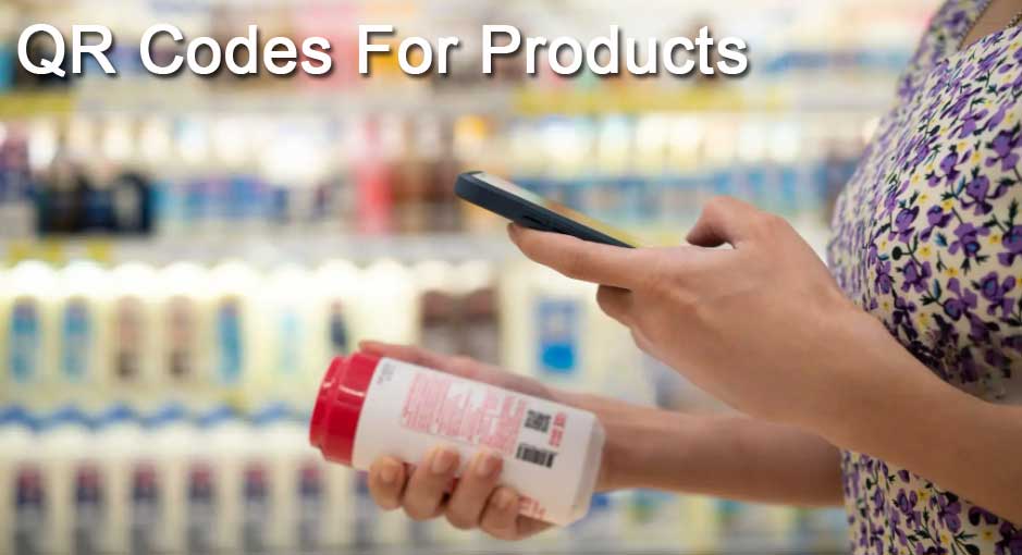 QR Codes on Products header